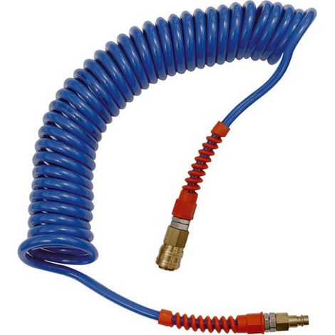 Tubo A Spirale Flessibile Con Vite Sterzante, Coppia Espresso E Connettore Maschile,, Misure : 12,0 X 8,0 Mm, Ø Di Spirale Esterno 80 Mm