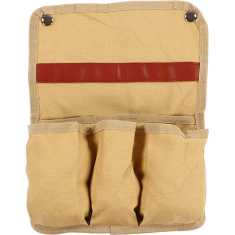 Poche de rangement multifonction pour chaise, organisateur de camping et plage, couleur kaki (1/5)