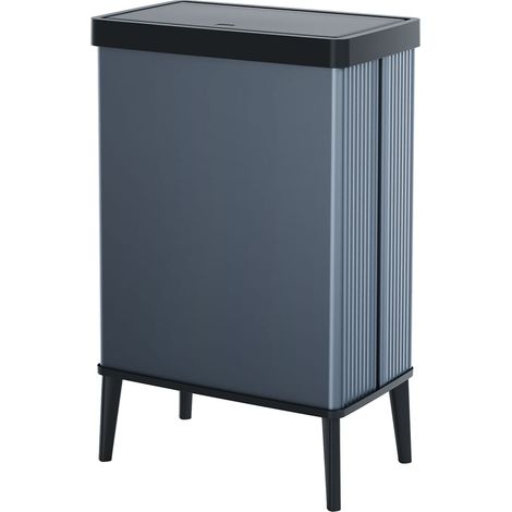 Pattumiera Alta 54L Keter Verto High 43,5x26,5x68,7 cm in Plastica Blu Perla