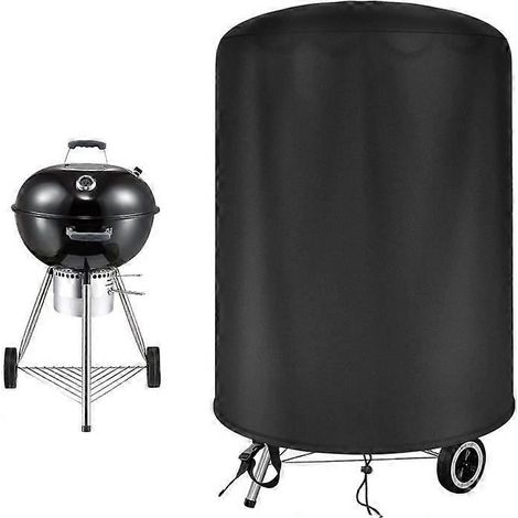 Housse de barbecue compatible avec les barbecues à charbon de 45,7 cm (18 pouces), en tissu Oxford 420D (Ø 58 x 68 cm). Housse seule. (1/5)