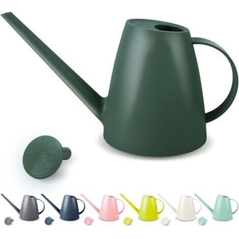 arrosoir pour plantes d'intérieur, petit arrosoir pour plantes d'intérieur et fleurs de jardin, arrosoir à long bec pour plantes d'extérieur 1,8 L 1/2 gallon (vert foncé) (1/5)