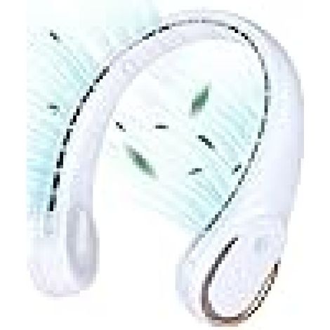 Ventilador compacto portátil sin aspas, recargable por USB, con pantalla digital, ideal para actividades deportivas al aire libre (3600 mAh). (1/5)