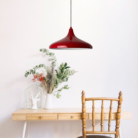 bamyum Champion Suspension Luminaire Rétro en Metal de 35 cm, Lustre de Salon Vintage, Éclairage de Plafond pour Chambre, Cuisine, Lampe Suspendue (1/4)