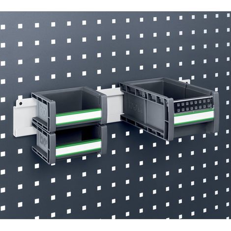 1 Stück Halteschiene für Lagersichtbehälter 100mm