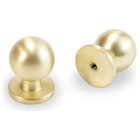 Lot de 10 boutons de porte de cuisine en alliage de zinc doré et laiton brossé (1/5)