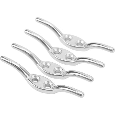 2 Pièces Fixation en Acier Inoxydable pour Mât de Pavillon, Taquet d'Amarrage pour Corde de Bateau et Drapeaux