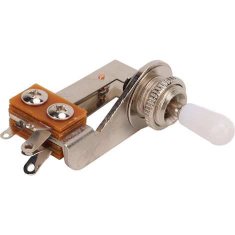 Interrupteur à 3 positions pour sélecteur de micro guitare, contrôle tonalité avec bouton blanc (1/5)