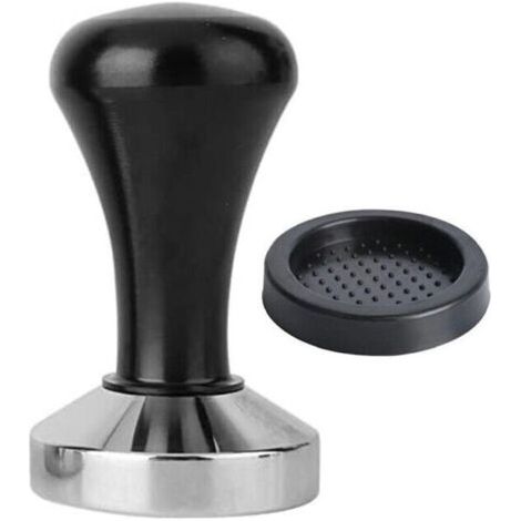 Pair Tasseur à café de 58 mm, en acier inoxydable, noir, set d'accessoires (1/4)