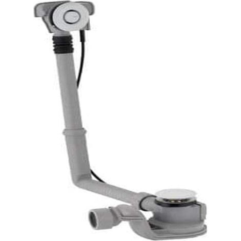 Sifone Per Vasca Con Azionamento Pushcontrol Ø 52 Cromato Lucido - L. 26 Cm