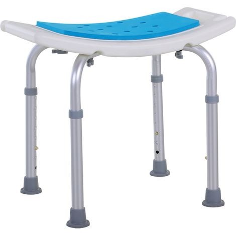Siège de Douche réglable, en Hauteur Tabouret de Douche Ergonomique Pieds antidérapants Charge Max. 135 Kg (1/5)