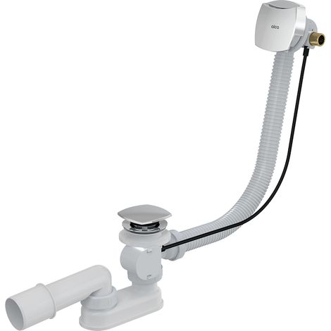 Alca - Ab- und Überlaufgarnitur für Badewannen mit Befüllung, Länge 570 mm, Chrom A564CRM2 (1/3)