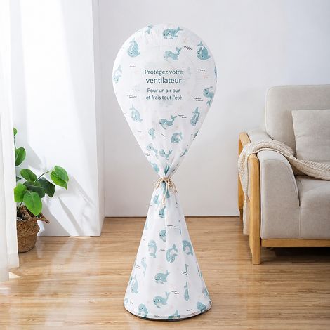 Housse de protection intégrale pour ventilateur sur pied motif baleine bleue réf 3043 150 g – Livraison gratuite