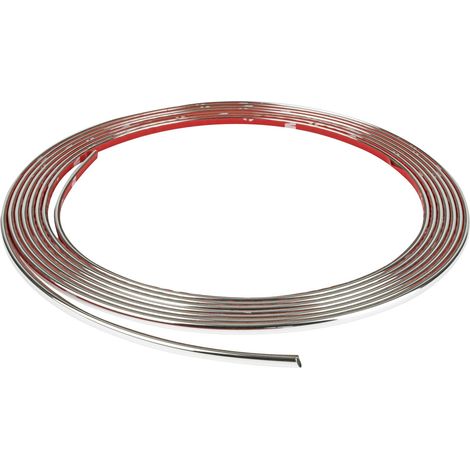 EUFAB Zierleiste universal Chrom 3,65m x 3,5mm Schilderhalter & Aufkleber (1/2)