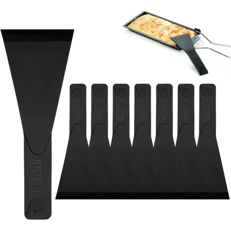 Spatule Raclette, 8pcs Spatule Poelon Raclette, Pelle pour Appareil à Raclette Nylon pour Fromage Restaurant Maison (1/5)