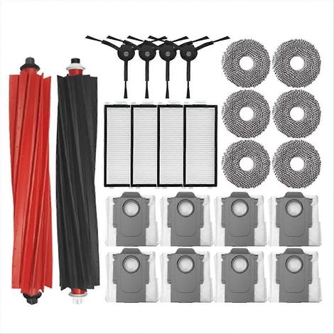 Pour Qrevo Master/Qrevo Slim Robot Aspirateurs Nettoyeur Accessoire Principal Latéral Brosse, filtre et serpillière Chiffons Sac à poussière Détaché (1/5)