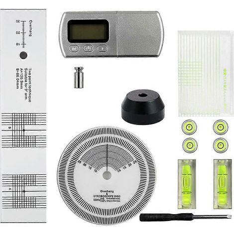 Tonabnehmerkalibrierung, Tonarm-VTA-Lineal, 3-in-1-Geschwindigkeitsmess-Tuning-Kit (1/5)