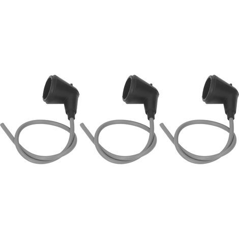 Set of 3 High-Pressure Chainsaw Ignition Cables 0000 405 0600 Wire 090 for 070 Spark Plug Bag Cap Spark Plug Ignition Cable Kit (1/5)