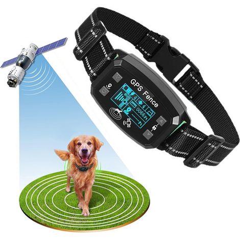 Collier de Dressage pour Chien, Résistant à L’Eau Collier de Dressage sans Fil GPS, 3 Modes Clôture Anti-Fugue pour Grands Espaces Ouverts, Portée de 30 à 2000m, 9 Niveaux de Sensibilité (1/5)