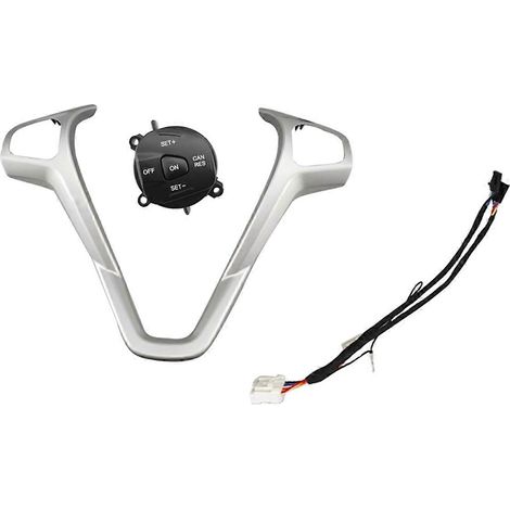 Kit de cableado del botón embellecedor del marco del volante Interruptor de control de crucero para Fiesta MK7 MK8 2013 99E740AA321434,A (1/5)