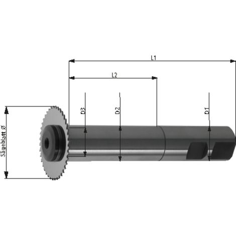 Tschorn Sägeblattaufnahme DIN1835 Form B 63x16mm (1/4)