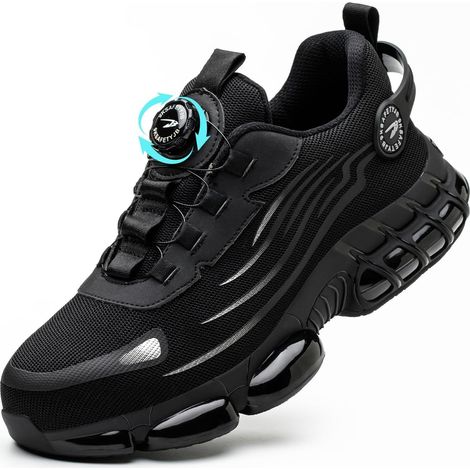 Chaussures de Sécurité Hommes Légère Respirantes Femme Basket Securite Embout en Acier Antidérapante Confortable Chaussures de Travail 36-46 EU (1/5)