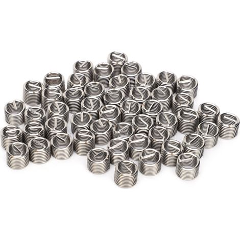 50 inserts filetés, outil de réparation d'écrous réducteurs en acier inoxydable, M7x11,5D (1/5)