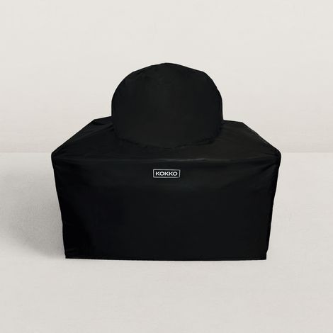 Housse de protection pour kamado avec chariot XL – Tissu PVC imperméable 600D – Dimensions 135 x 85 cm – Forme ronde ajustée