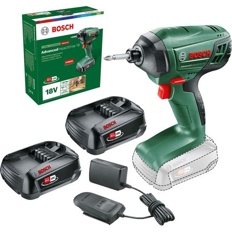 Bosch AdvancedImpactDrive 18 Cordless 18v Impact Driver Power4ALL - 2 x Battery