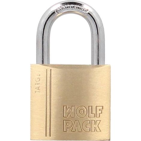 WOLFPACK LINEA PROFESIONAL 03101500 Laton Normal 20 mm. Serie Target. Arco Endurecido Maletas, Taquillas, Candado Puertas, Multicolor, Individual (1/3)