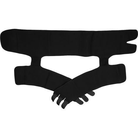 Hervorragender 3-in-1-Taillengürtel aus schwarzem Kunststoff für Workout und Sport (Größe S/M) (1/5)