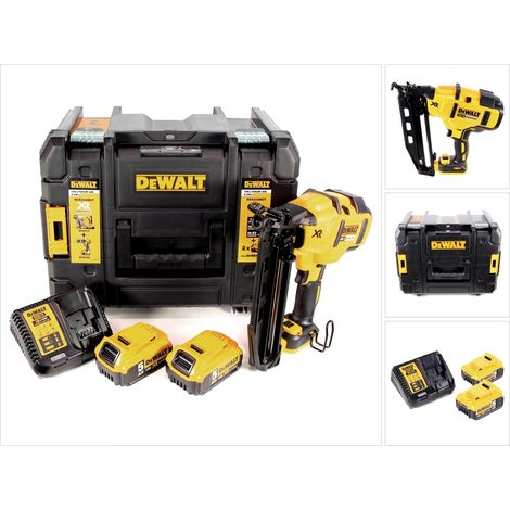 DeWalt DCN 660 P2 Akku Nagler 18V 32-63mm Brushless + 2x Akku 5,0Ah + Ladegerät + Koffer