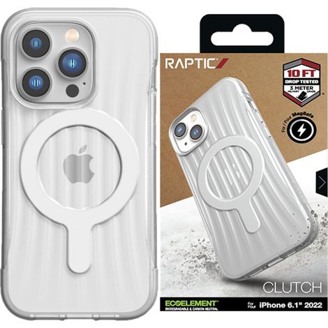 Funda Raptic X-Doria Clutch Built para iPhone 14 Pro Max con cubierta trasera MagSafe transparente (1/5)