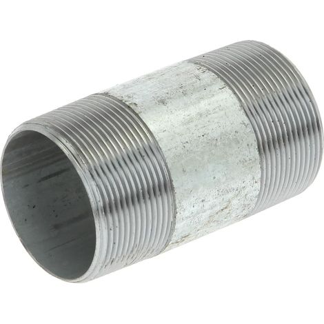 Nipple double galvanisé 2'' x 100 mm