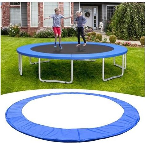 Ø 244 cm Ersatz-Schutzmatte für Trampolin, runde Sicherheits-Trampolinmatte mit reißfesten Kanten, Bezug und Polsterung - (1/5)