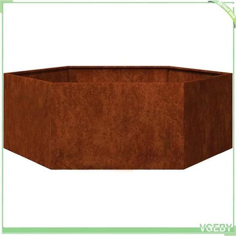 Jardinière - FAFEICY - 823677 - Acier corten - 138 x 120 x 45 cm - Aspect rouillé (1/5)