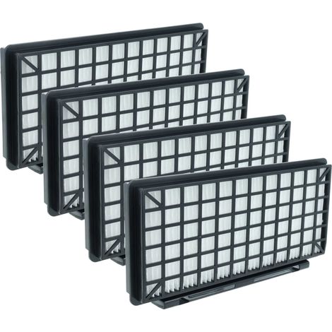vhbw 4x Filtro compatible con Bosch BSGL6254401, BSGL6254403, BSGL5ProGB01, BSGL5ProGB02 aspiradora - filtro Hepa negro blanco (1/4)