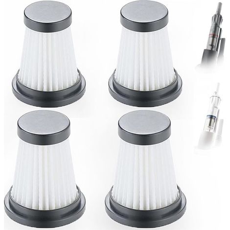 Lot de 4 filtres HEPA de rechange pour aspirateur sans fil pour Moosoo K12 K12 Pro K13, pour Genius Invictus One 1.0 X7 / 2.0 (1/4)