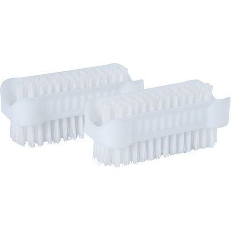 Juego de 2 cepillos de limpieza  blancos MSV