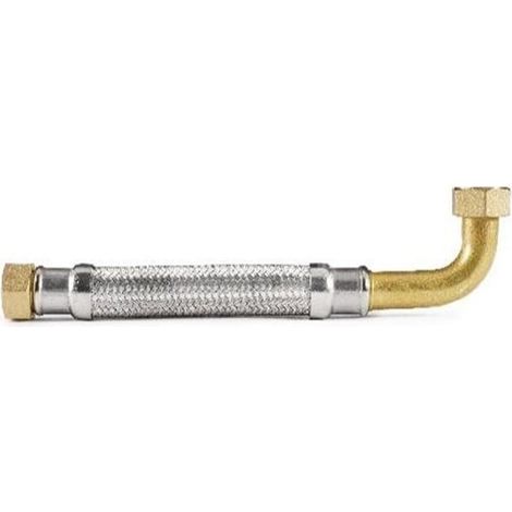 Flexible Sanitaire/Chauffage coudé Inox Øintér.19 mm - Femelle/Femelle 3/4" - 1000 mm - EXTRA TWIST - Tucai