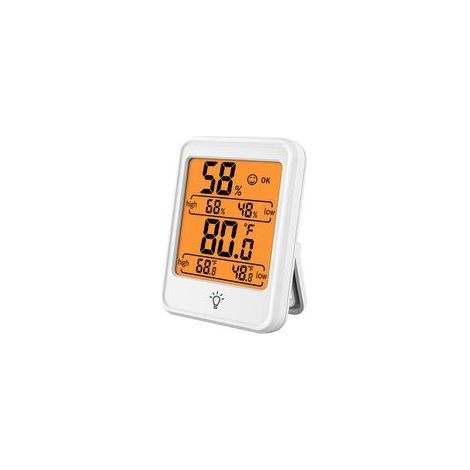 Raumthermometer, digitales Innenthermometer, Hygrometer, Mini-Temperaturmonitor und Hygrometer für den Luftkomfort im Heimbüro, Max/Min-Aufzeichnungen (1/5)