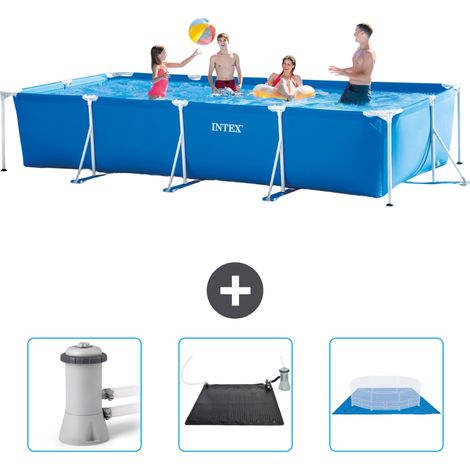 Intex Piscine Tubulaire Rectangulaire - 450x220x84 cm - 4-pièces SCB79 (1/5)