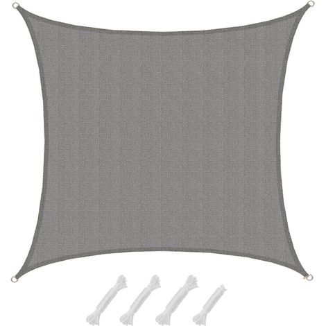 5x5 Vela Ombreggiante Permeabile - Tenda da Sole per Giardino Balcone Pergola