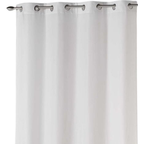 Rideau a oeillets 140 x 260 cm Absolu blanc (1/3)