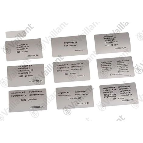 VAILLANT Kit di conversione VC 406+476+636/5-5 Vaillant-Nr. , 0020262472