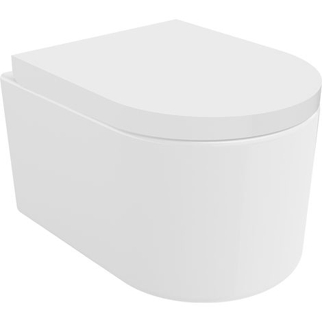 Mexen Sofia WC-Schüssel Rimless Tornado mit Absenkautomatik, hart, Duroplast, weiß glänzend - 30540200T (1/5)