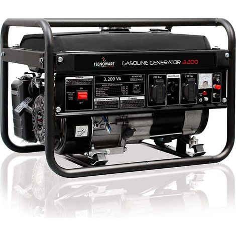 Generatore elettrico a benzina avvio manuale 3200VA/2000W 6.5HP monofase TECNOWARE FGE3200M (1/5)