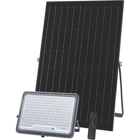 Proiettore Solare con Sensore Crepuscolare 202 LED 30 W 3700 Lumen Luce (1/3)
