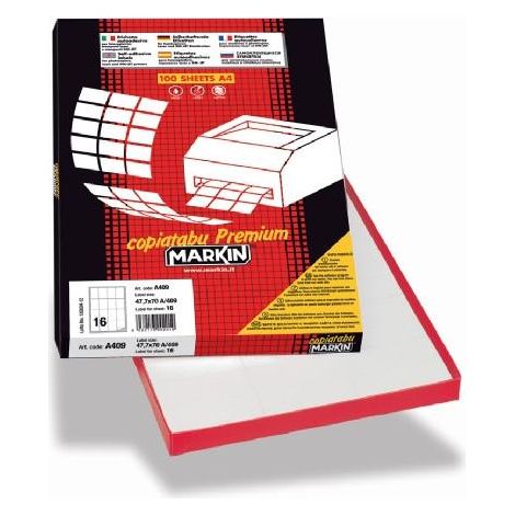 Markin 210R315 etiqueta autoadhesiva Círculo Permanente Blanco 600 pieza(s) (1/3)