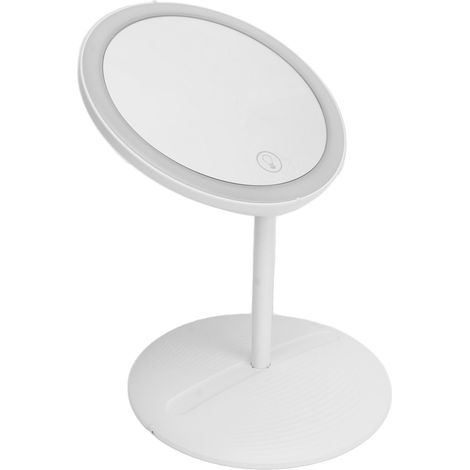 Miroir de maquillage LED amovible, pliable, à commande tactile, rechargeable par USB et portable (1/5)