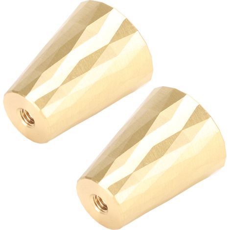 2 Poignées de Meuble en Laiton, Luxe Léger, Style Sino-Moderne, Boutons Ronds Dorés pour Tiroirs, Armoires et Placards (1/5)